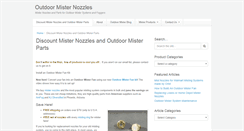 Desktop Screenshot of outdoormisternozzles.com
